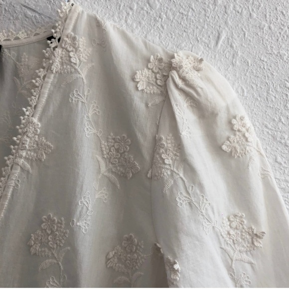 The Kooples 3/4 sleeve v-neck blouse. - Picture 5 of 12